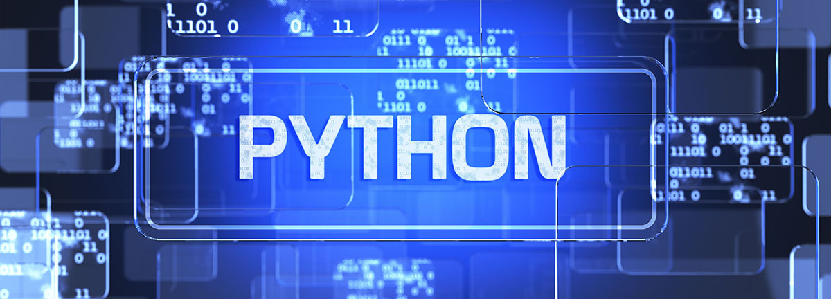 Concept graphic representing Python programming language
