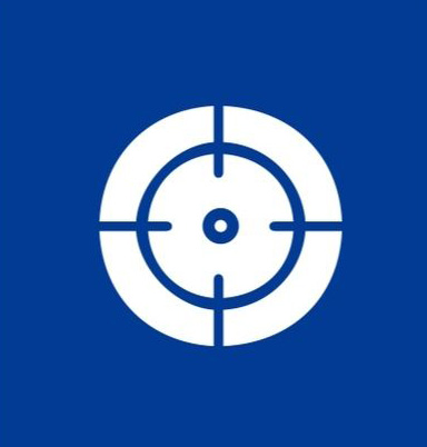target icon with blue background