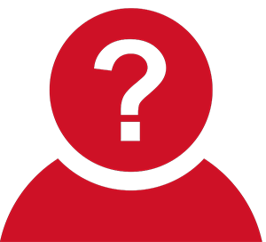 icon depicting user with question mark